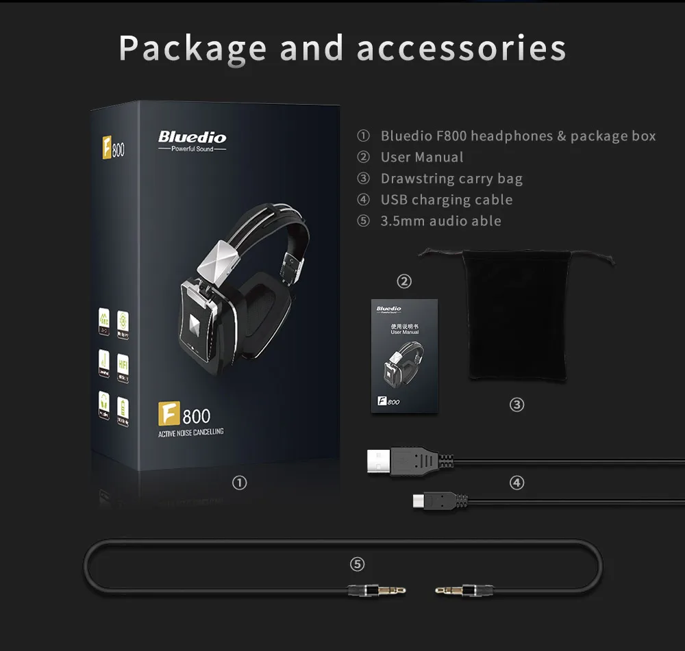 Лидер продаж; Новинка оголовье USB наушники Bluedio F800 bluetooth наушники микрофон с шумоподавлением Беспроводная гарнитура