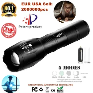 Мощный водонепроницаемый светодиодный фонарик ZK30, портативный светодиодный фонарь для кемпинга, тактический фонарь для самообороны, 8000 Люмен