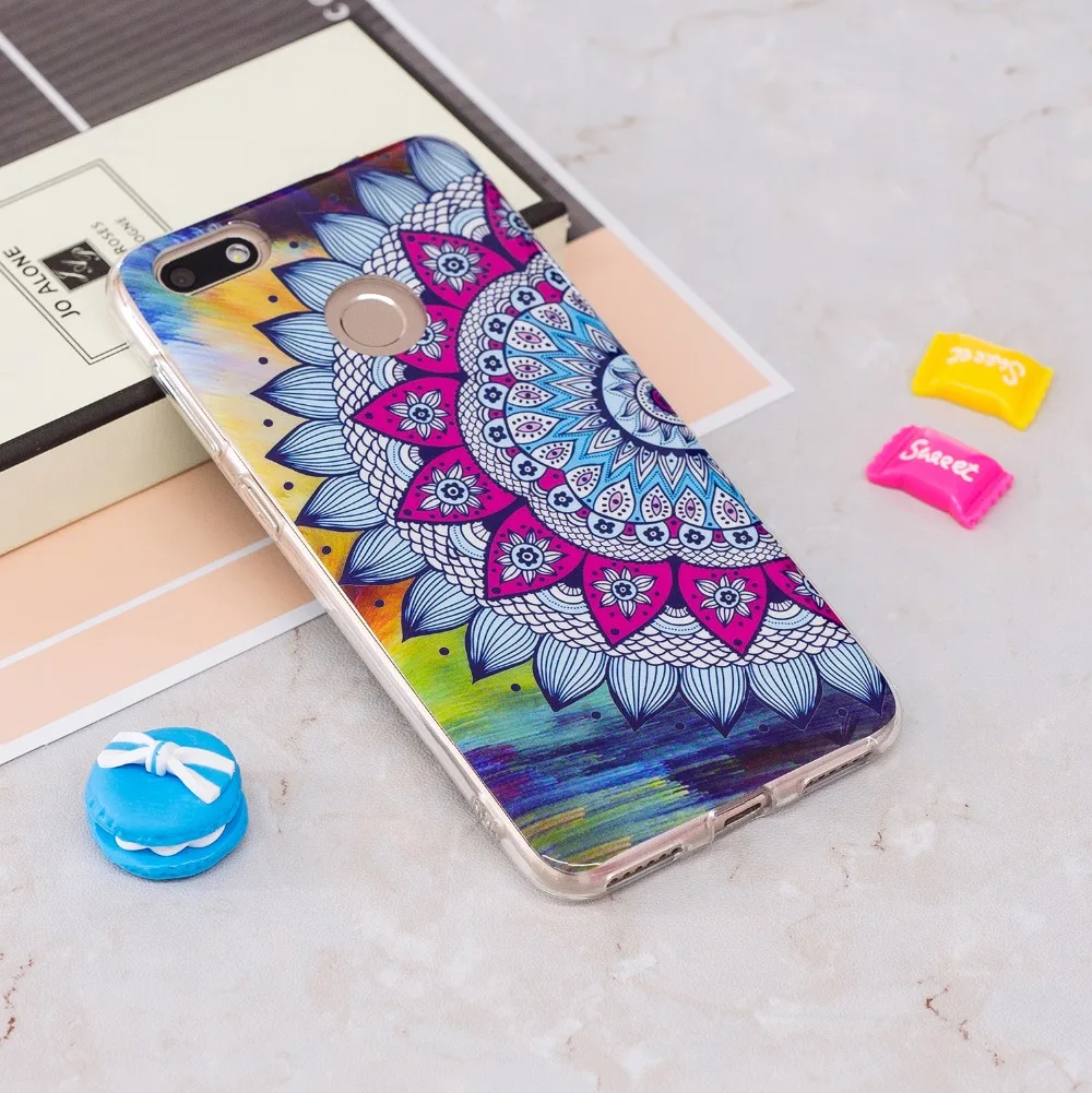 Силиконовый светящийся чехол для coque Huawei P9 Lite mini Y6 Pro 2017 SLA-L02 SLA-L22 P20 |