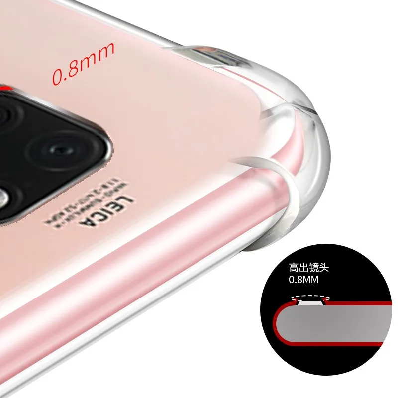 1 шт. для Huawei Mate SE 9 10 20 Lite Pro X прозрачный защитный ТПУ чехол телефона P9 P10 P20 P8 Plus P