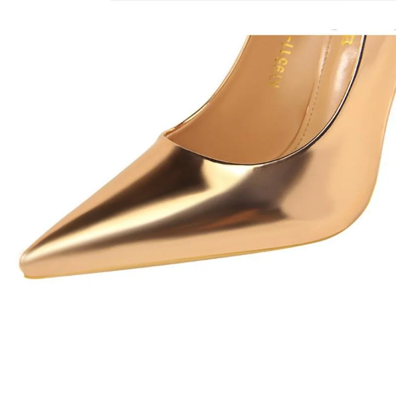 CHAISHOU/женские модные туфли из искусственной кожи на высоком каблуке Туфли-лодочки