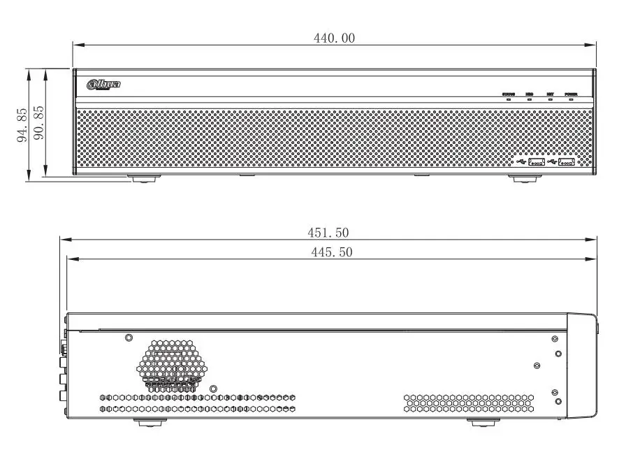 Dahua NVR5816 4KS2 NVR5832 16/32/64 канала 2U 4K & H.265 Pro сетевой видеорегистратор