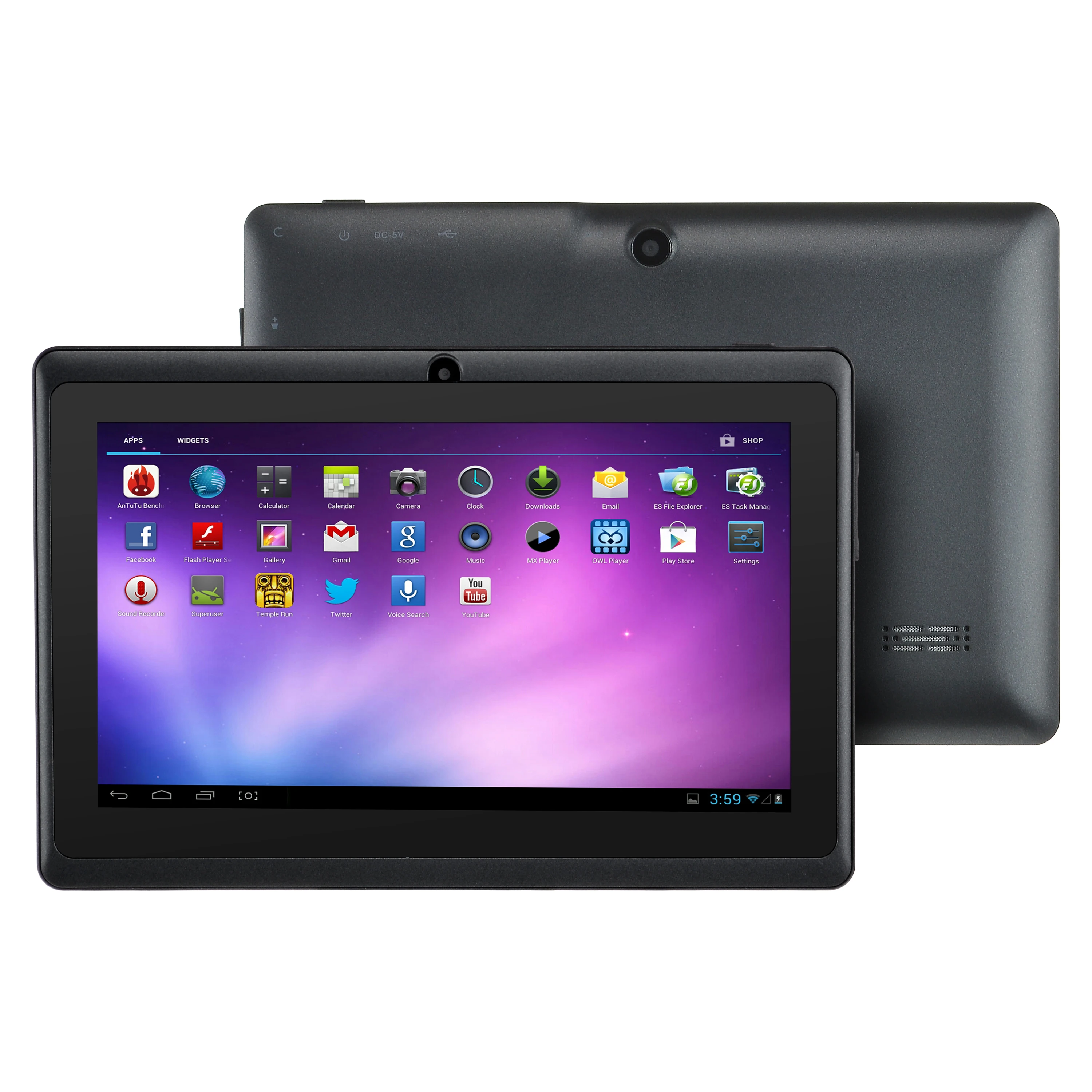 Alldaymall Дешевый Планшетный ПК 7 дюймов A88X Allwinner Android Tablet 4.4 Quad Core Dual Фотоаппараты