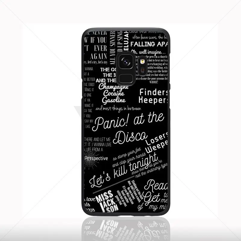 Yinuoda Panic At The Disco мягкий силиконовый черный чехол для телефона samsung Galaxy s9 s8 plus note 8 note9