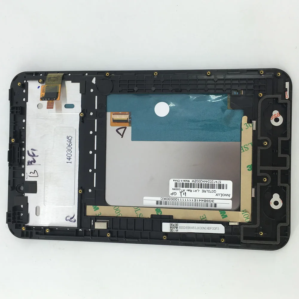 used parts LCD display + touch screen digitizer Assembly with frame Replacement Parts for Lenovo IdeaTab A3000 A3000-H