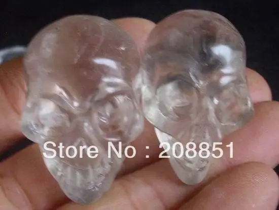 2 натуральный крошечный прозрачный белый кварц КРИСТАЛЛ черепа РЕЗНЫЕ Оптовая