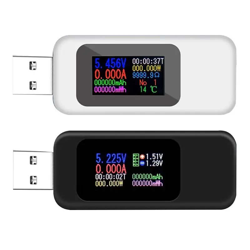USB OLED-измеритель напряжения тока мощности емкости измерения бытовой тестер