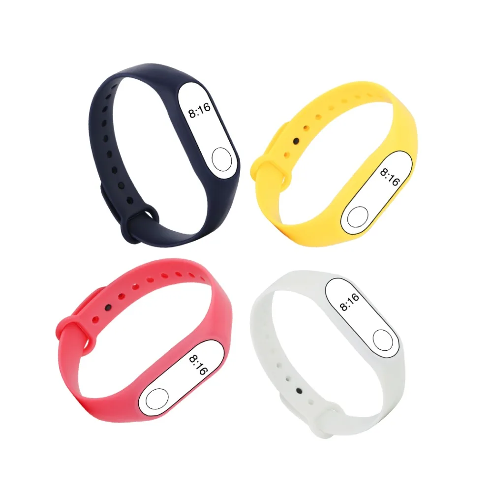 (XM2SS K02) 4 шт./лот силиконовый ремешок для Xiaomi Mi Band 2 mi band браслет сменный 2|for band|for xiaomi