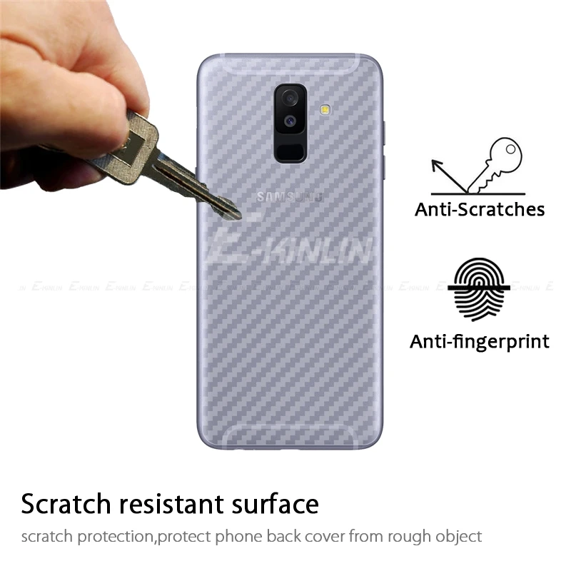 Защитная пленка на заднюю панель из углеродного волокна для samsung Galaxy A8 A6 Plus A50 A30 A9 A7 A5 A3 A2 Core защитная пленка на задний экран