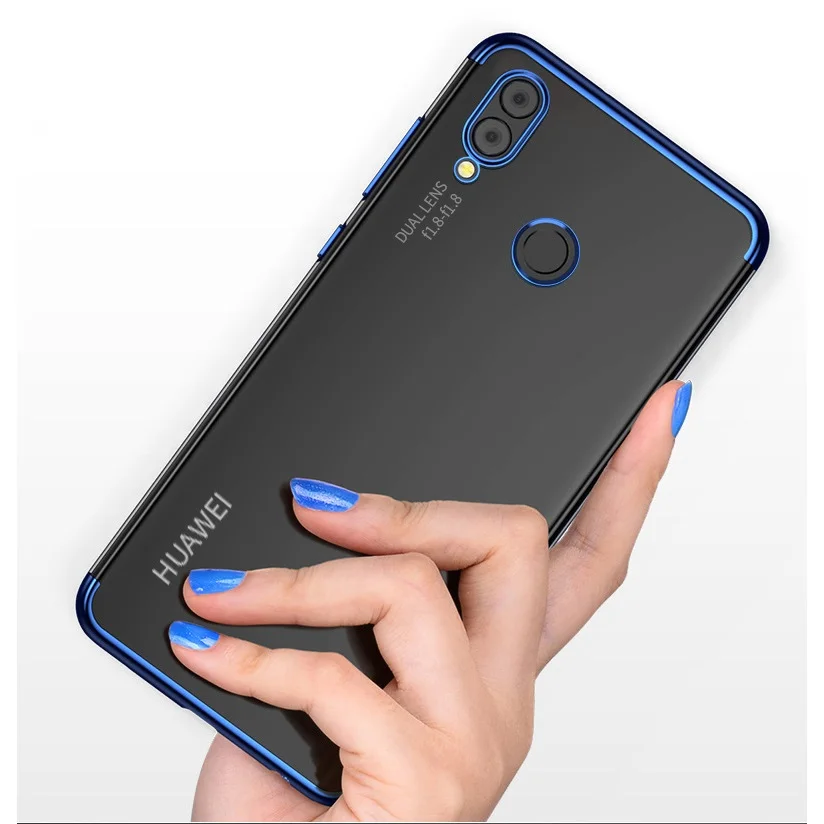 Чехол бампер для телефона Huawei P20 Lite Pro задняя крышка прозрачное покрытие ТПУ