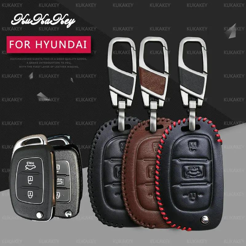 Чехол для автомобильного ключа Hyundai чехол из натуральной кожи сумка Hb20 I30 IX20 Elantra