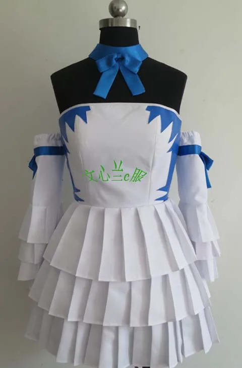 

2017 Custom Made Fairy Tail Lucy Heartfilia White Dress Cosplay Costume