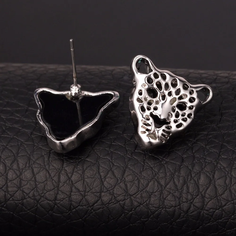 Серьги с тигром, женские серьги-гвоздики, золотой цвет, бутик, высокое качество, леопардовая голова, серьги в стиле панк, винтажный стиль, E727G