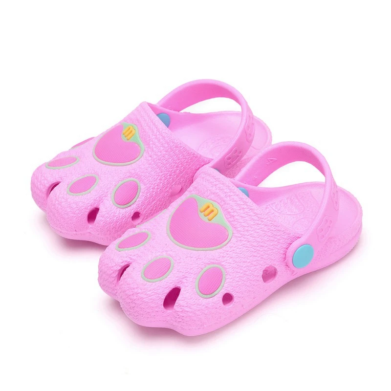 Летняя Детская Милая садовая обувь сандалии с закрытым носком героями