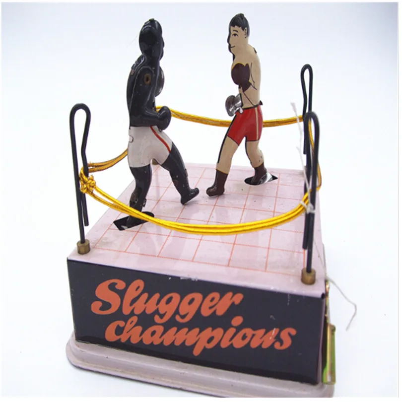 Боксерский робот коллекционные жестяные игрушки для детей/взрослых новогодние