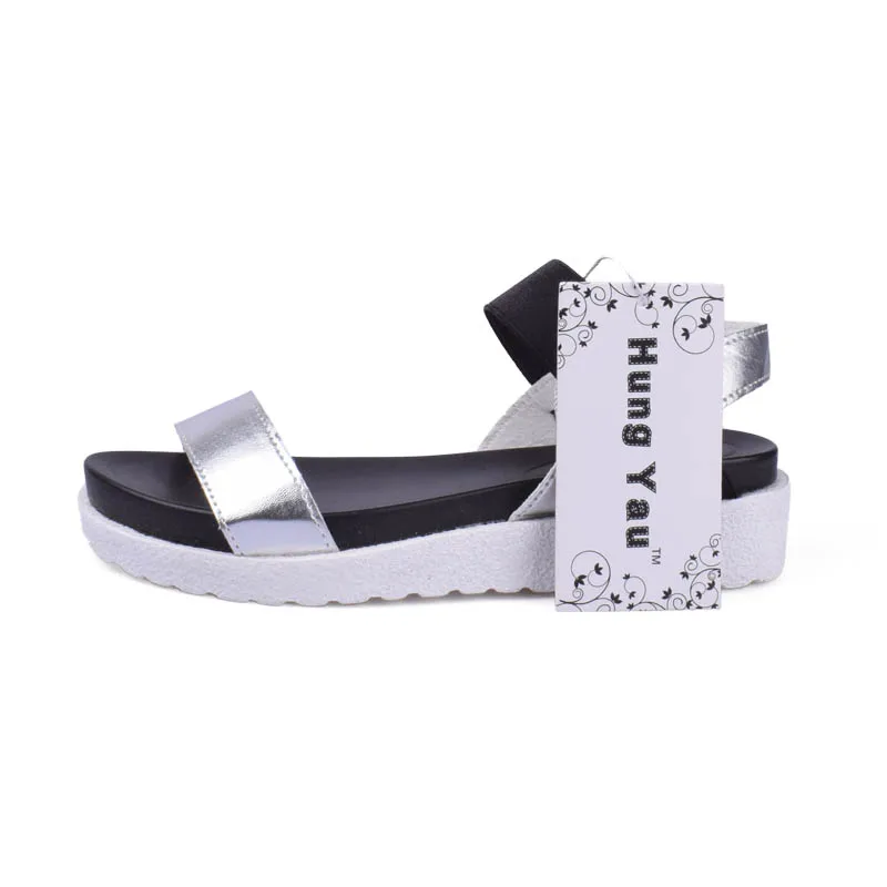 Женские босоножки с открытым носком на плоской подошве|sandalias mujer|shoes sandals womenshoes |