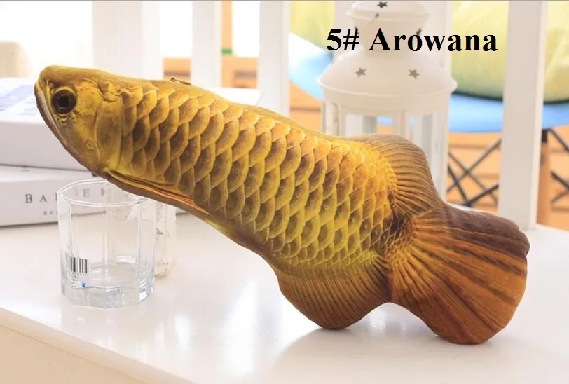 5 Arowana Новая мята забавная игрушка для кошек имитация рыбы игрушка мягкая рыба милые мягкие длинные игрушки для собак 8 стилей - Цвет: 5 Arowana