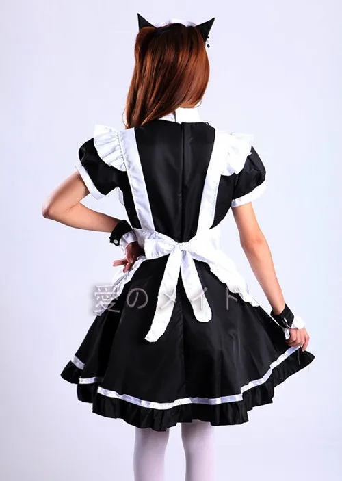

Hot Sale Alice in Wonderland Costume Cute Dress Maid Cosplay Fantasia Carnival Halloween Costumes for Women Maid Uniform Costume