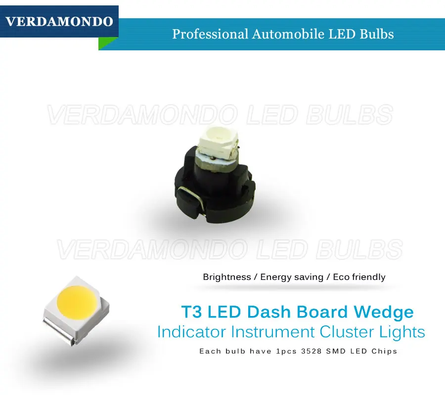 10 шт. светодиодный индикатор T3 3528 SMD лампа кластерный датчик приборная панель