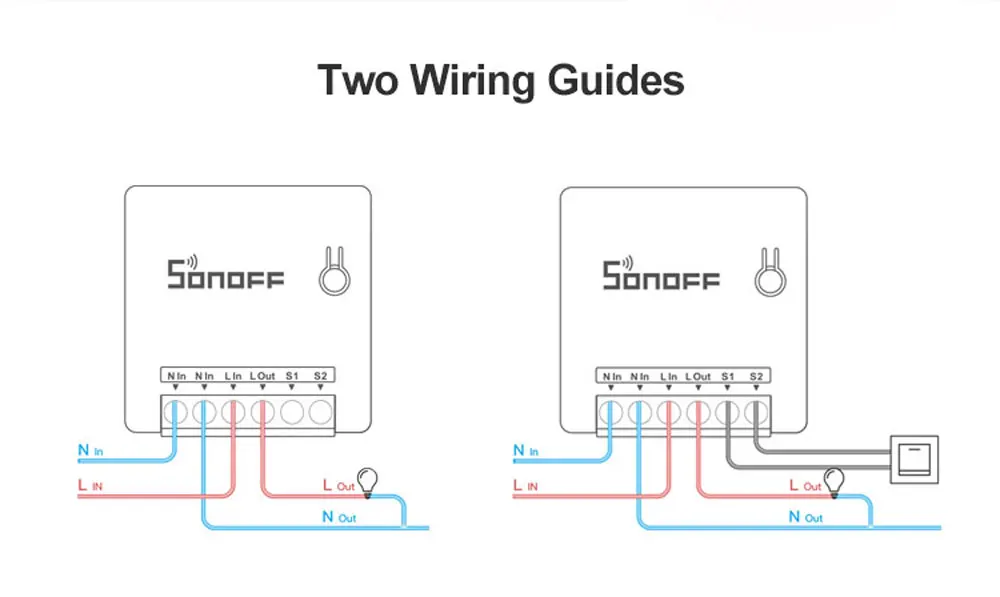 Itead Sonoff MINI DIY умный переключатель маленький корпус пульт дистанционного управления Wifi переключатель Поддержка внешнего переключателя работа с Alexa Google Home