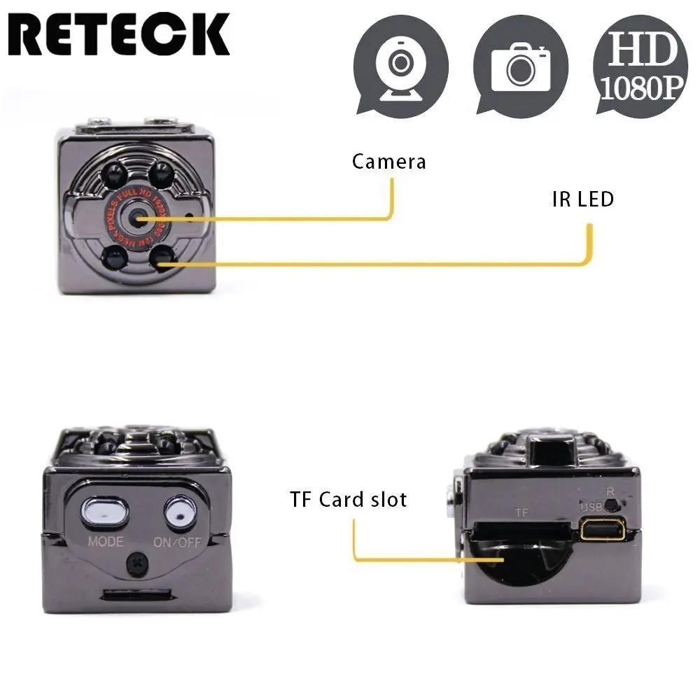 Открытый небольшой цифровой micro espion тире безопасности Камара hd 1080 P sq8 мини камера