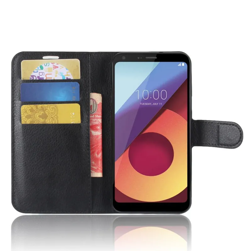 Чехол beworld для LG Q6 кошелек из искусственной кожи чехол телефона с рисунком личи