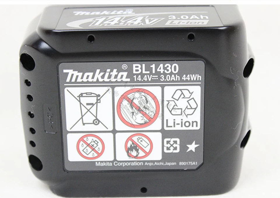 Япония Makita литиевая батарея 14,4 В BL1415 1.3AH BL1430 3.0AH BL1440 4.0AH DC18SD зарядное устройство литий-ионный инструмент для зарядки запчасти Makita