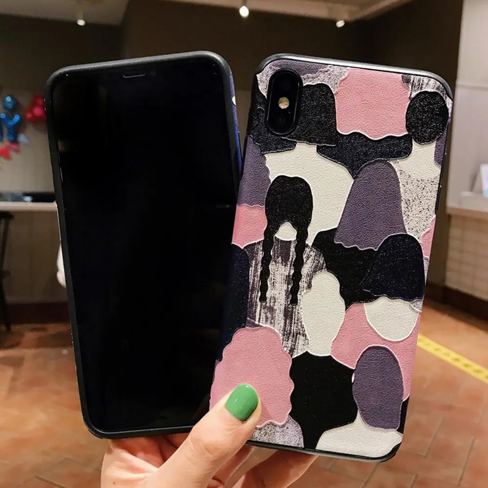 KISSCASE модный ТПУ чехол для телефона iPhone 7 Plus 8 X XR XS MAX Шелковый узор мягкие чехлы 6 6S