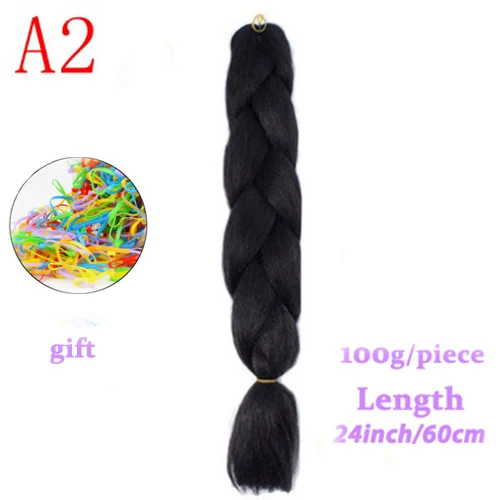 MERISIHAIR, 24 дюйма, Омбре, косички, синтетические волосы на крючках, для наращивания, огромные косички, прически, синий, серый, красный - Цвет: T1/27