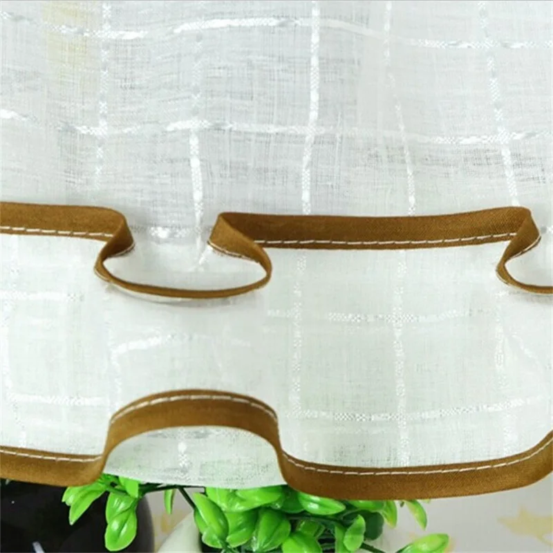 Деревенский стиль кофе короткие шторы занавес головы для кухонный шкаф дверей и