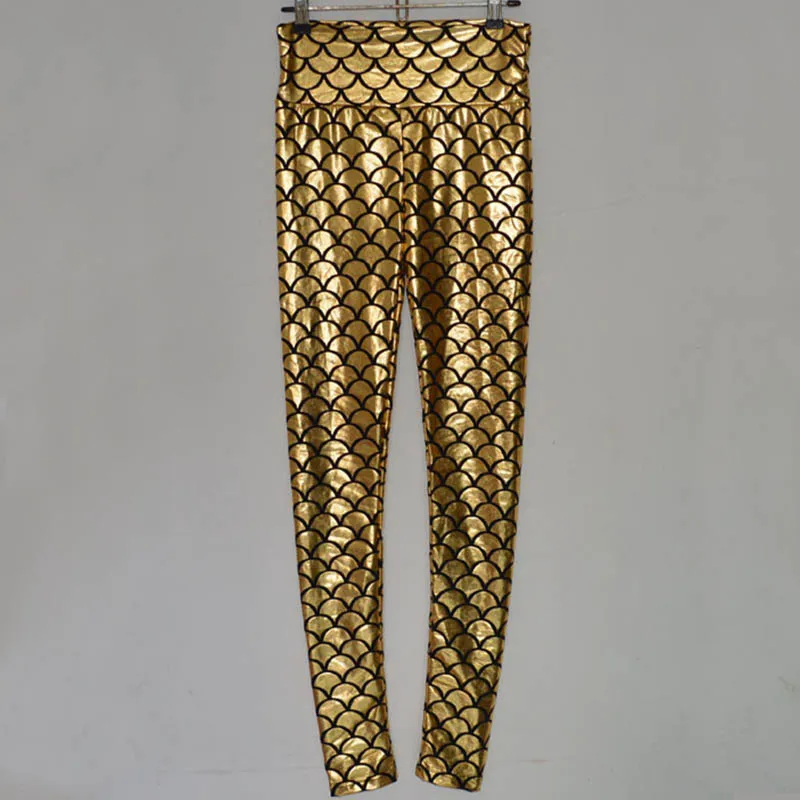 2016 Новый Женщины Йоги Штаны Талии Свет Имитация Кожаные Леггинсы Ночные Клубы