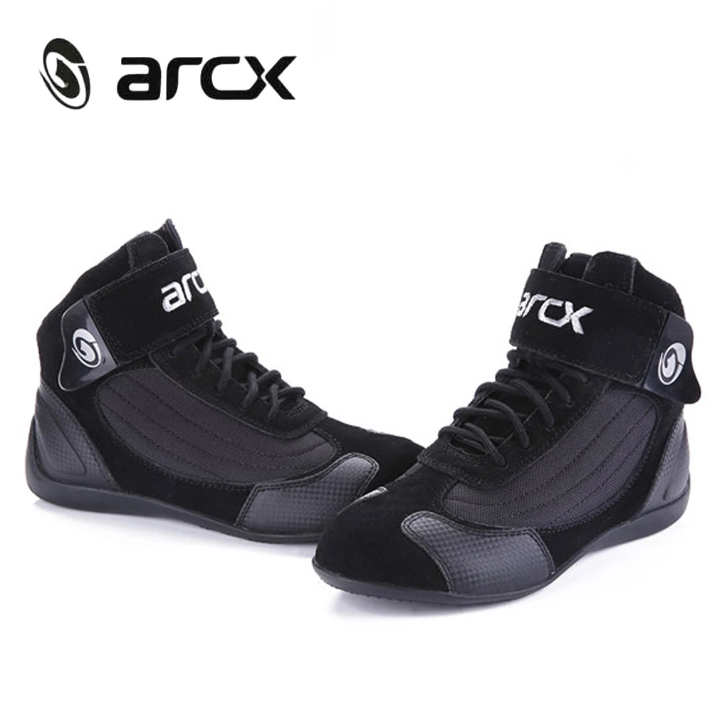 Мотоциклетные ботинки ARCX для езды на мотоцикле уличные гонок из натуральной