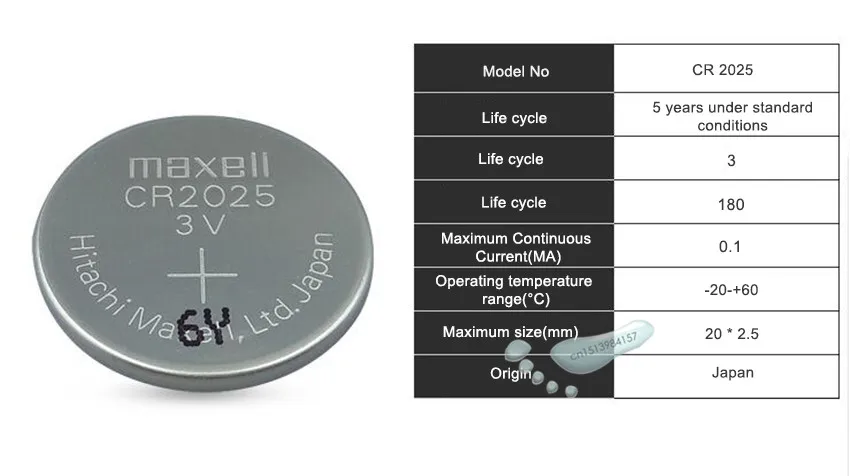 Батарейки maxell cr2025 кнопочные литиевые 10 шт. 2025 3 в|Часовые батарейки| |