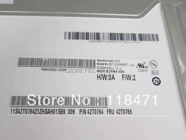 Hot B156HW01 V4 15 6 &quota Si TFT LCD Panel для AUO 12 месяцев гарантии|b156hw01 v4|auo b156hw01 v4 |