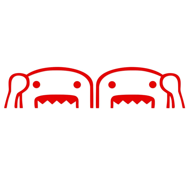 1 пара забавные наклейки на зеркало заднего вида Domokun JDM