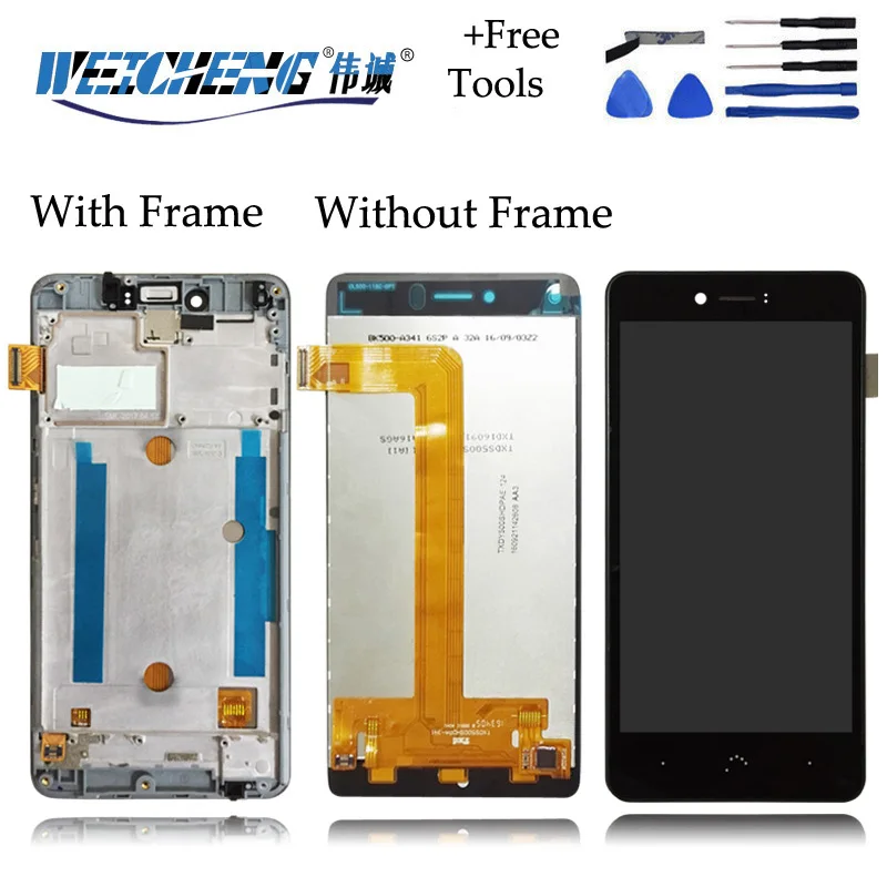 100% Протестировано для BQ Aquaris U plus/U lite ЖК-дисплей + искусство LCD Pantalla Tactical L Con Marco |