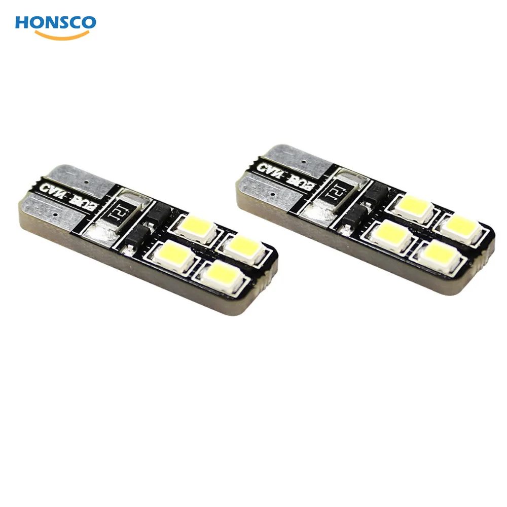 10X T 10 Автомобильный светодиодный свет 8 SMD 2835 Авто T10 W5w парковочные огни лампы DC 12V