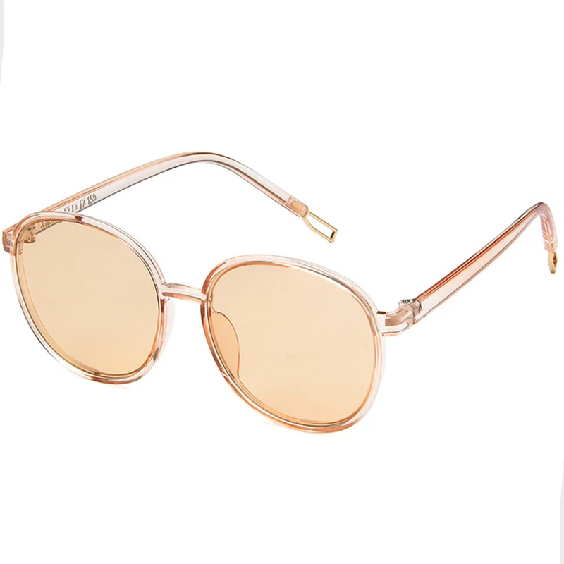 Круглые Солнцезащитные очки с большой коробкой персонализированные прозрачные