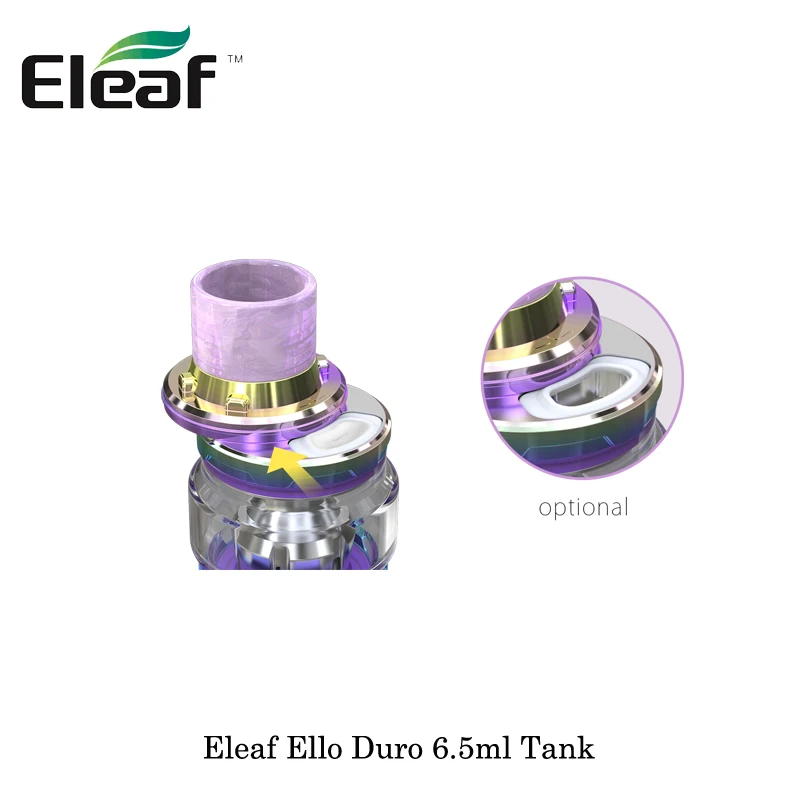 Электронная сигарета оригинал Eleaf Ello Duro 6 5 мл бак атомайзер с HW M/HW N Головка