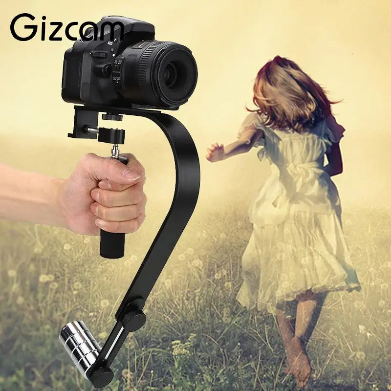 Gizcam Алюминий сплав Ручной Стабилизатор рукоятка для DV Камера Спорт действий