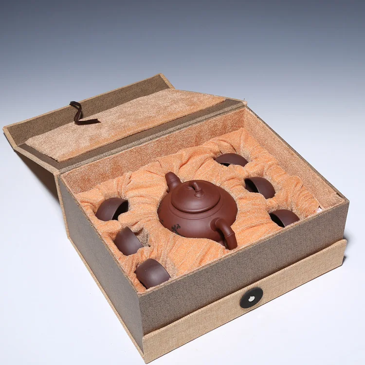 

Manufacturers wholesale yixing recommended kung fu tea hot teacher all handmade ceramic tea-pot gift set