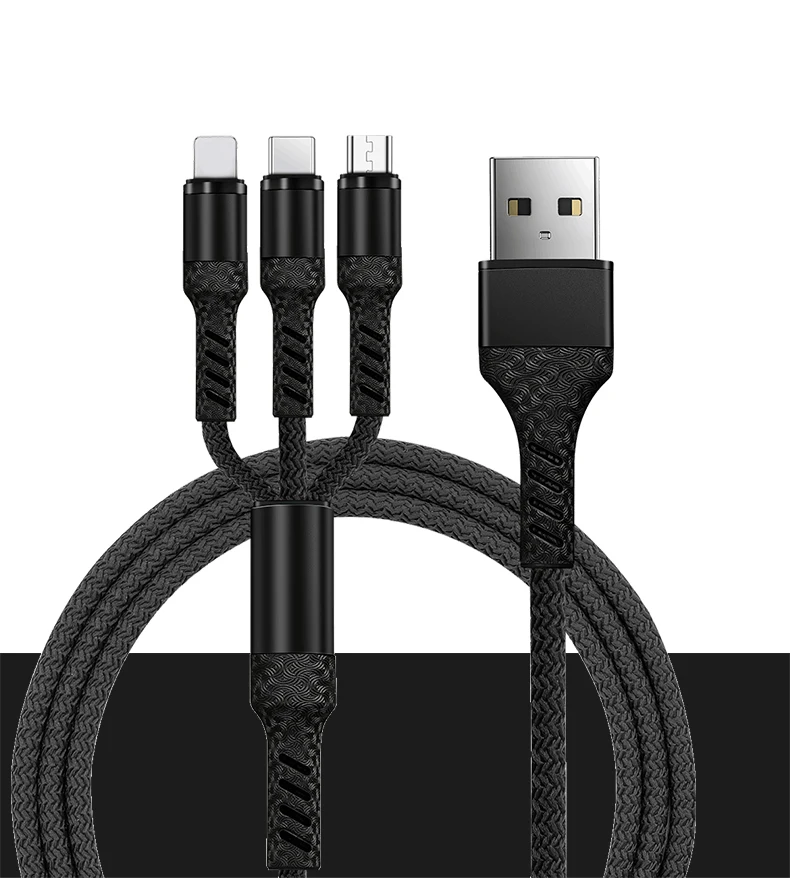 Новинка, быстрая зарядка, USB, 3 в 1, кабель, USB TypeC, мобильный телефон для samsung S9, для xiaomi mi9 redmi, зарядное устройство, Micro USB кабель