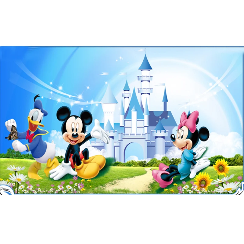 Алмазная вышивка мультяшная кристальная мозаика замок крестиком мультяшный