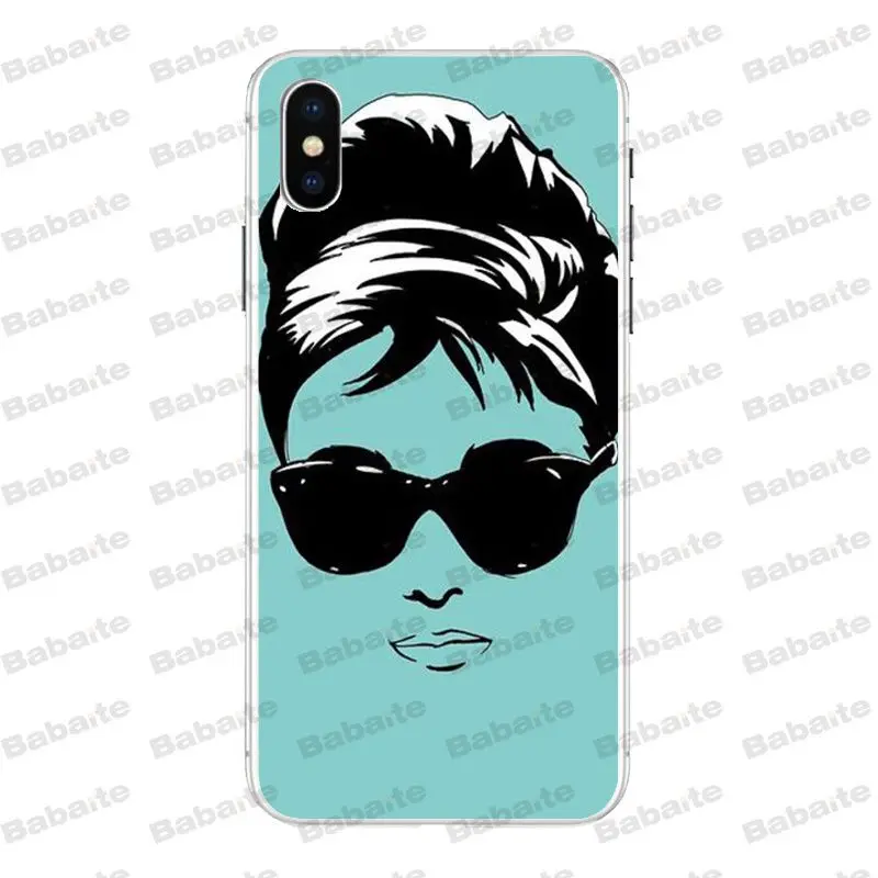 A14 Babaite Одри Хепберн Новинка чехол для телефона Fundas для iPhone X XS XR XSMax 6 6S 7 7plus 8 8Plus Xs 5 5S 5c SE11 11pro 11promax - Цвет: A14