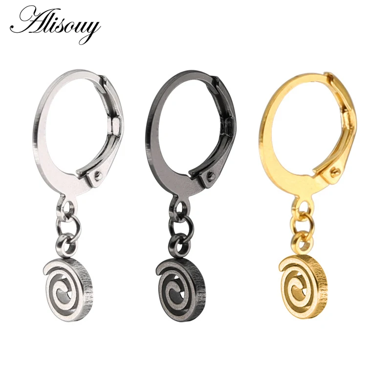 Whirl Alisouy, 2 шт., нержавеющая сталь, женский костюм, ювелирное изделие, висячие серьги, крест, звезда, Череп, форма, Винтаж, brincos, для женщин, серьги, подарки - Окраска металла: Whirl