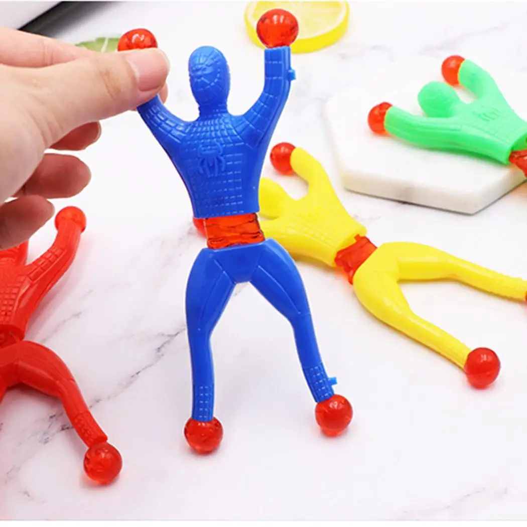 Забавная Гибкая детская игрушка липкая стена старше 3 лет скалолазание флип