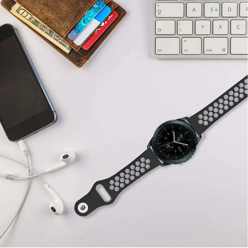 Huawei watch gt band для samsung galaxy watch active gear S3 frontier 46 мм 42 мм S2 classic 20 мм 22 мм ремешок силиконовый браслет
