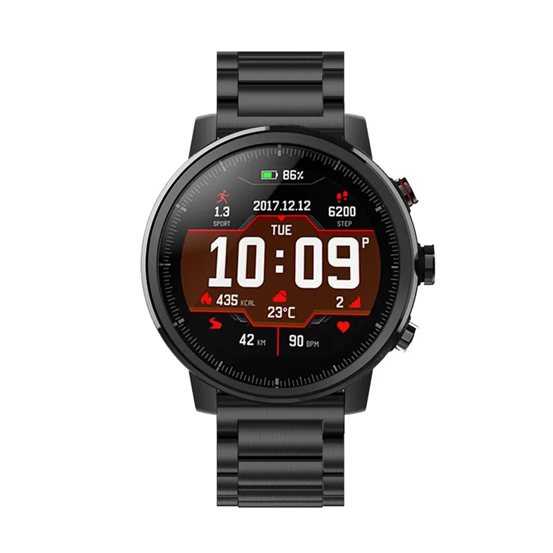 Ремешок из нержавеющей стали для оригинального Xiaomi Huami Amazfit Stratos 2 2th pace 22 мм