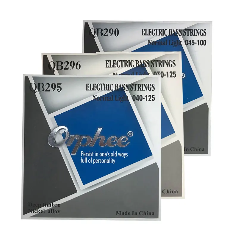 

New Orphee QB295 QB296 QB290 4/5/6 Strings Electric Bass Strings bass Normal light deep timbre nickel alloy guitar Strings