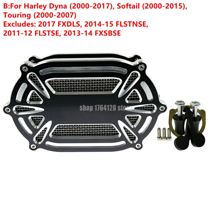 B Воздушные фильтры, очиститель, наборы фильтров для Harley XL Sportster 2004- Softail 00-17 Touring Street Glide Road Glide 08-18 Dyna - Цвет: B